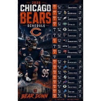 Chicago Bears 2026 Schedule jigsaw puzzle game for adults and kids