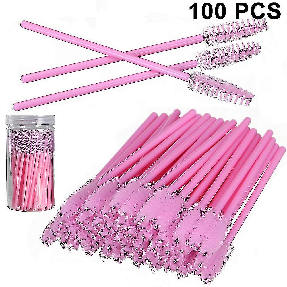 100 Pcs Disposable Mascara Wands, Eyelash Brush Mascara Testers Makeup Applicators Kit