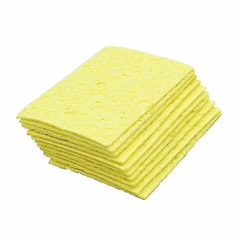 5/10pcs Yellow Cleaning Sponge Cleaner