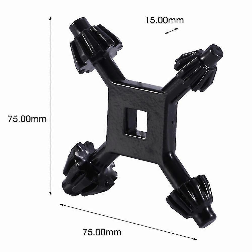 Pxcl Universal Chuck Key, 4 In 1 Multi-function Drill Chuck Key For Electric Drill, Black