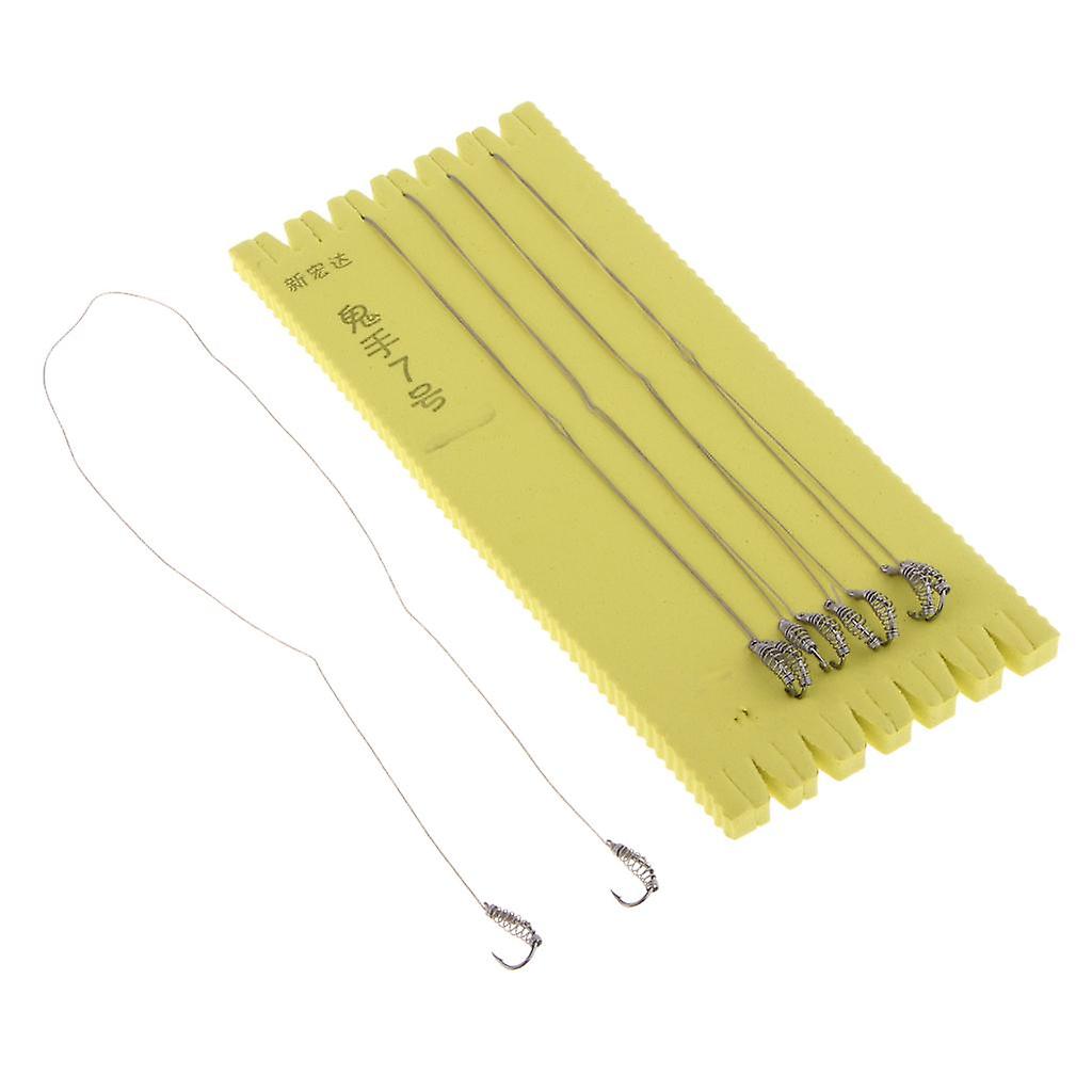 5pairs Spring Hooks Barbed Swivel Fishing Hooks Accessories Hook Size 7