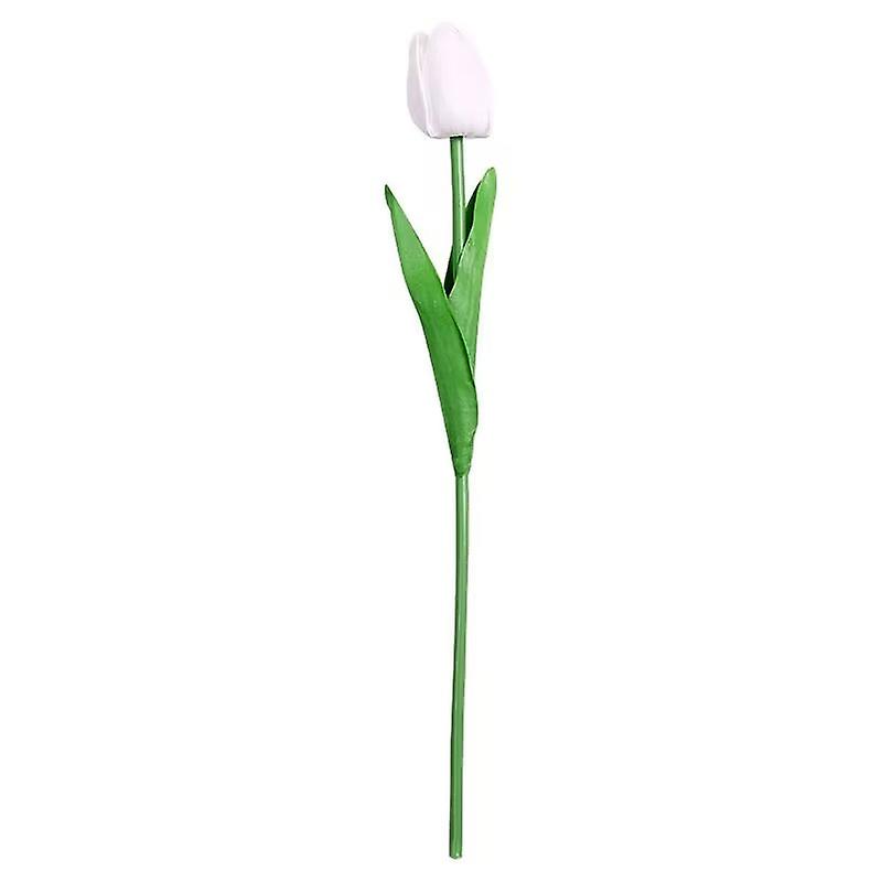 Artificial Tulip Artificial Flower Simulation Tulip Bouquet DIY Decoration for Wedding Simulation of Tulips(8pcs, white)