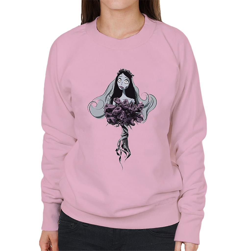 Corpse Bride Emily Red Roses Women's Sweatshirt