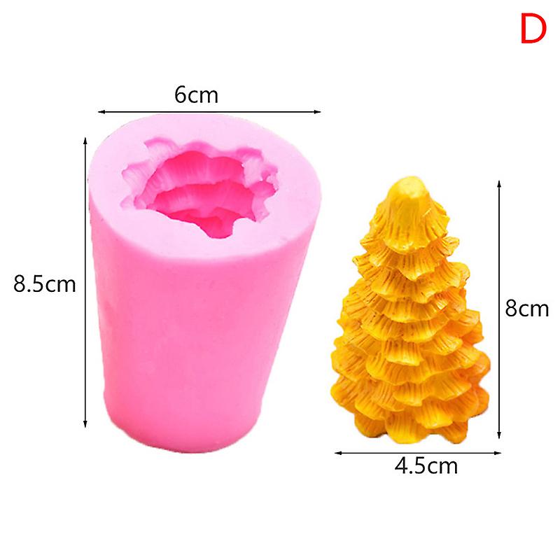 Christmas Tree Candle Molds Epoxy Resin Casting Molds Pine Tree Candle Making