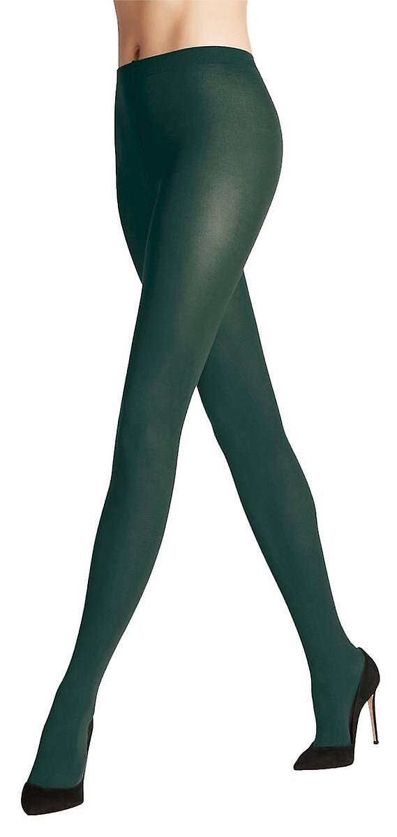 Falke Cotton Touch Tights - Pine Grove Green