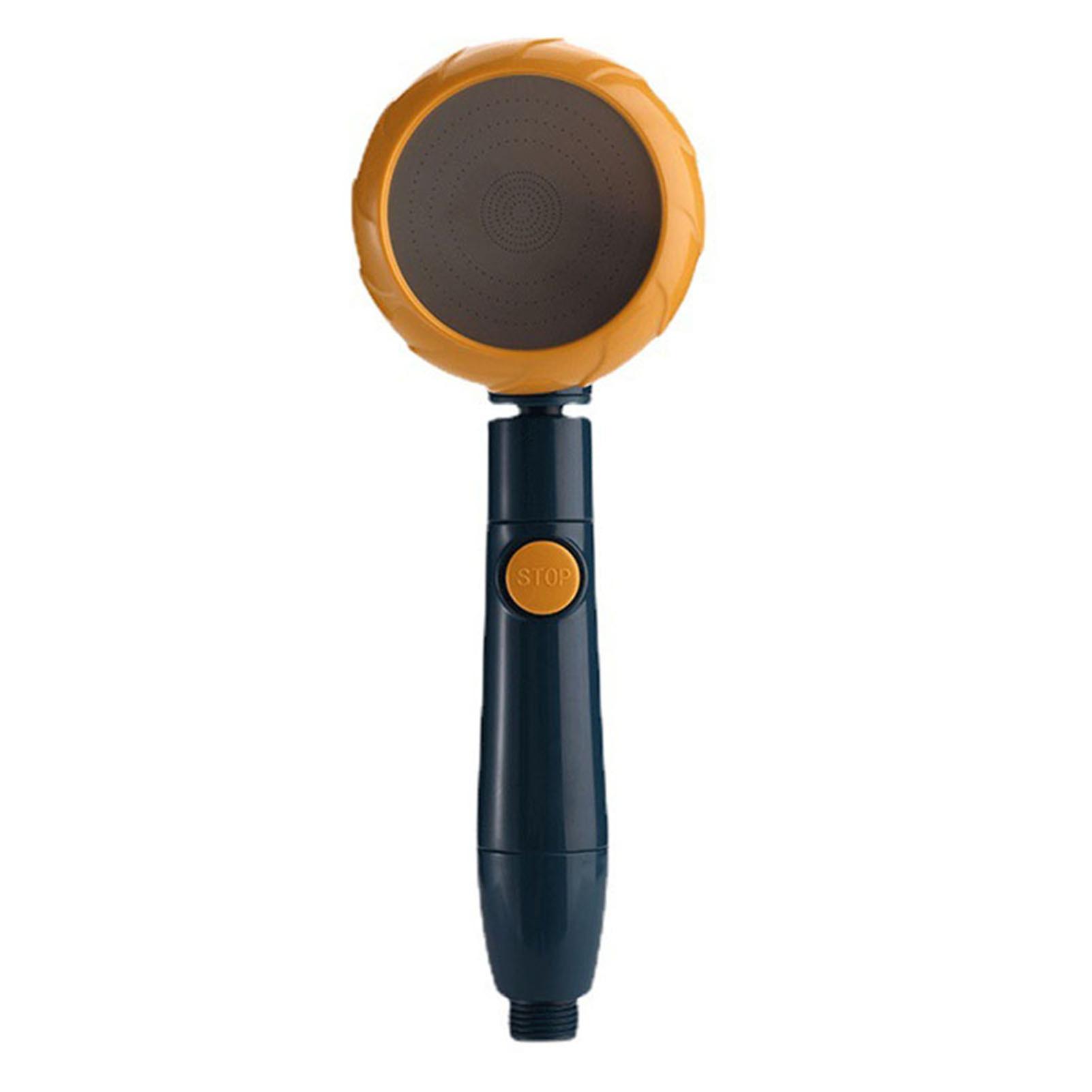 Handheld High Pressure Shower Head with Stop Button Adjustable Bathroom Nozzle Accessories Easy Installation New
