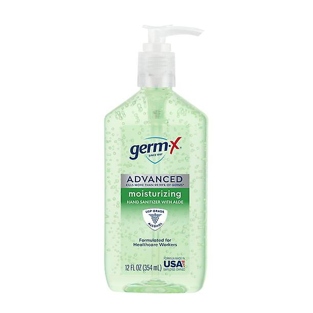 Germ-x Advanced Hand Sanitizer With Aloe, Bottle Of Hand Sanitizer, 12 Fl Oz
