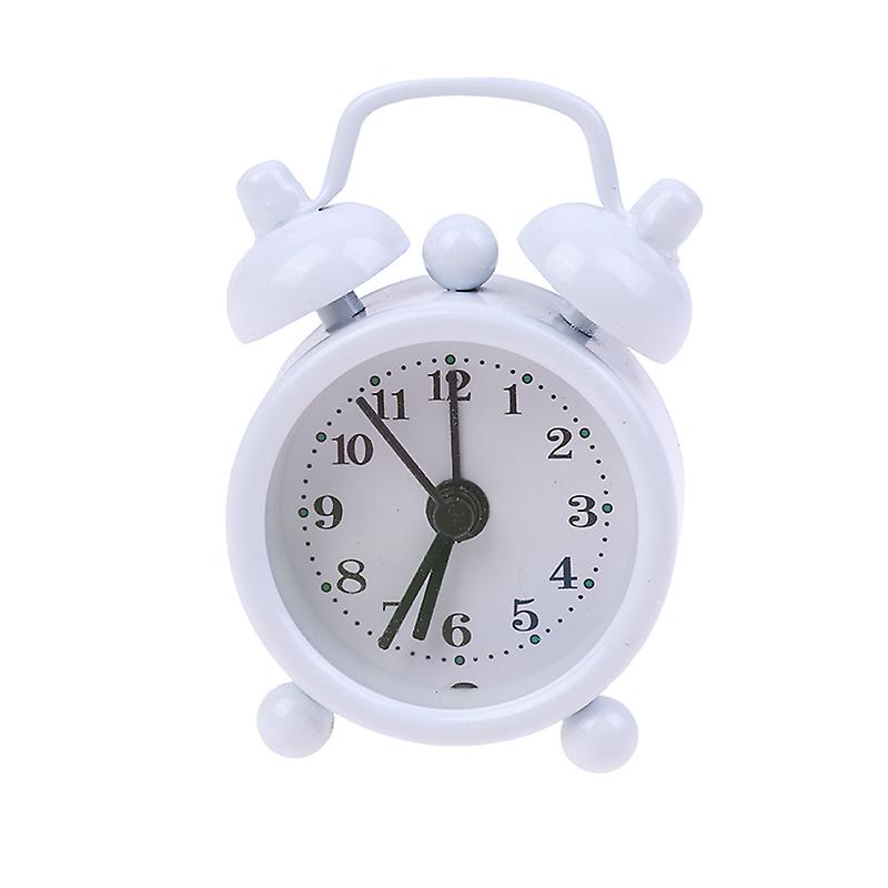 Classic Bell Mini Alarm Clock Quartz Movement Bedside Night Analog Clock New