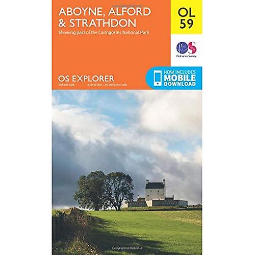 OS Explorer OL59 Aboyne, Alford & Strathdon (OS Explorer Map)
