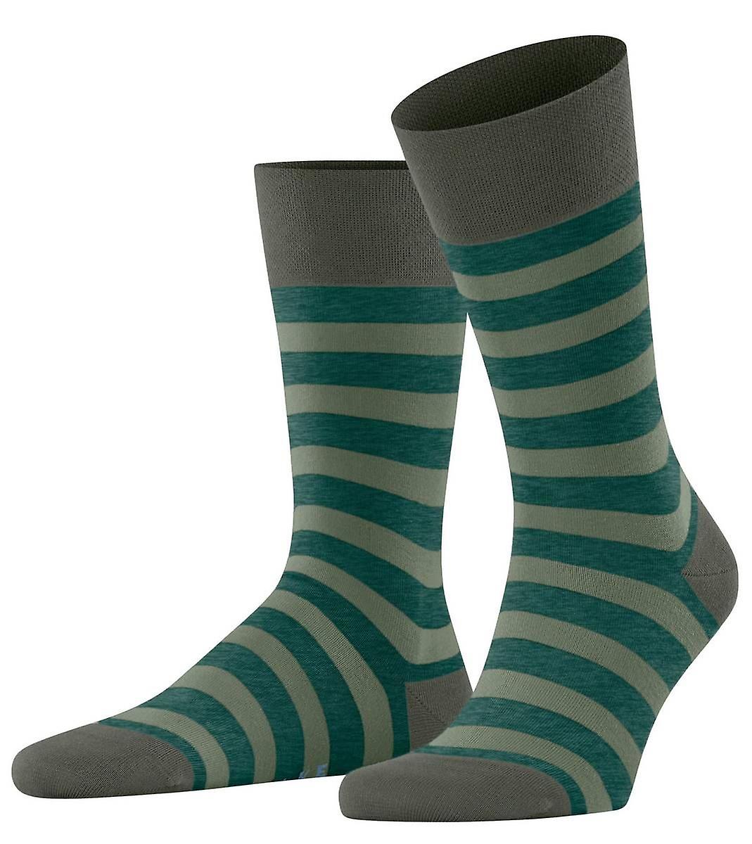 Falke Sensitive Mapped Line Socks - Military Green