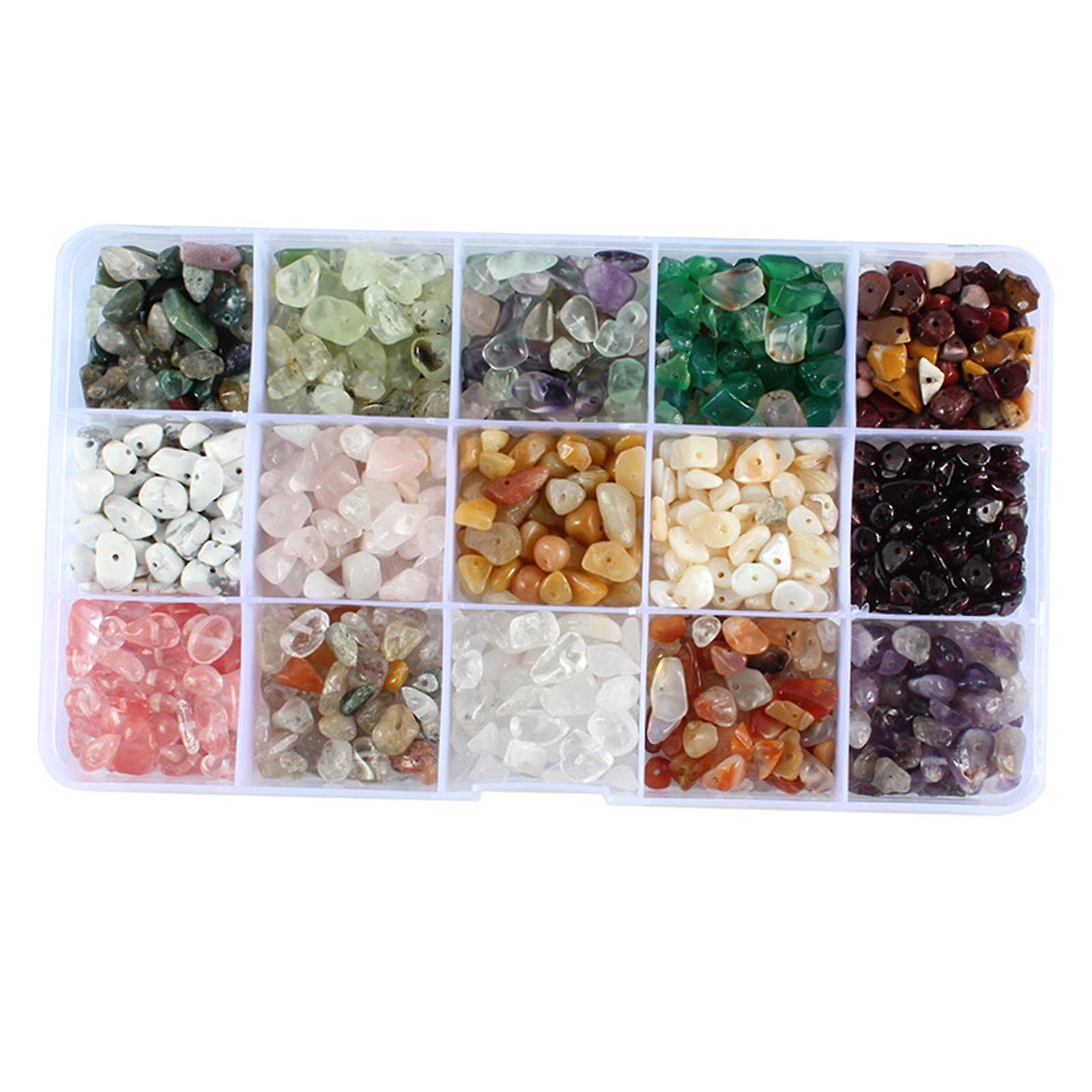 Natural Gemstone Chips Bead Assorted Irregular Crystal Drilled Loose Beads A