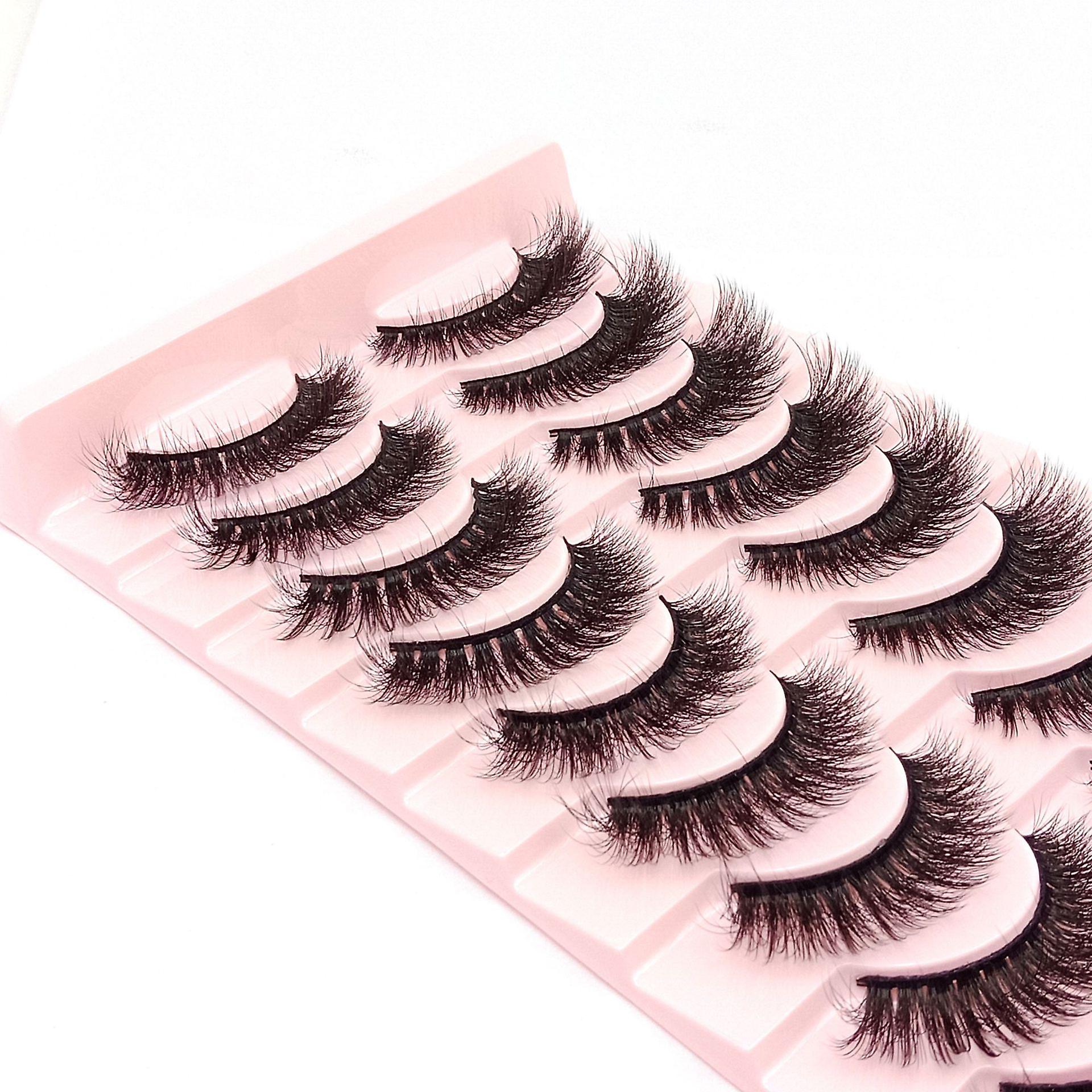 10 Pairs Thick And Curly Fake Lashes Com