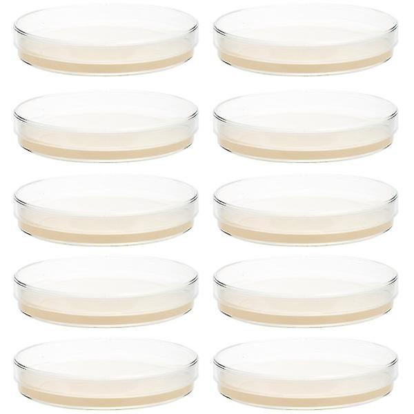 10db előre öntött agar tányér Petri csészék agar tudományos kísérleti kellékekkel