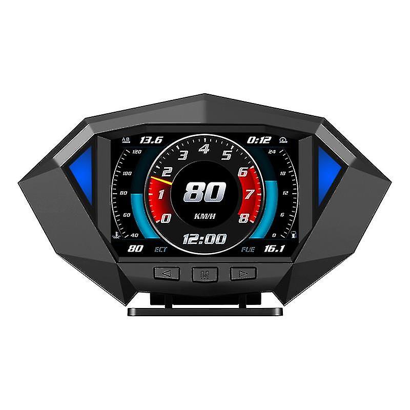 自動ハッドヘッドアップディスプレイデュアルシステムカーハッドGPSObd2 ObdiiスピードメータープロジェータースピードオーバーアラームRPMインジケータ