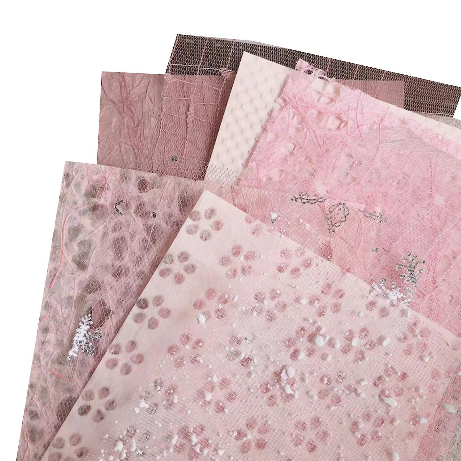 10Pcs/Set Handbook Papers Cuttable Folding Easy to Paste Marbling Pattern A5 Handbook Collage Papers
