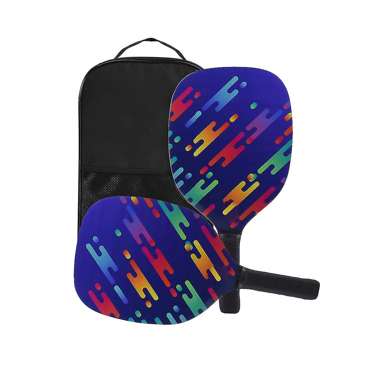Pickleball Paddles, σετ pickleball με ξύλινα κουπιά pickleball με εργονομική λαβή μαξιλαριού, δώρα