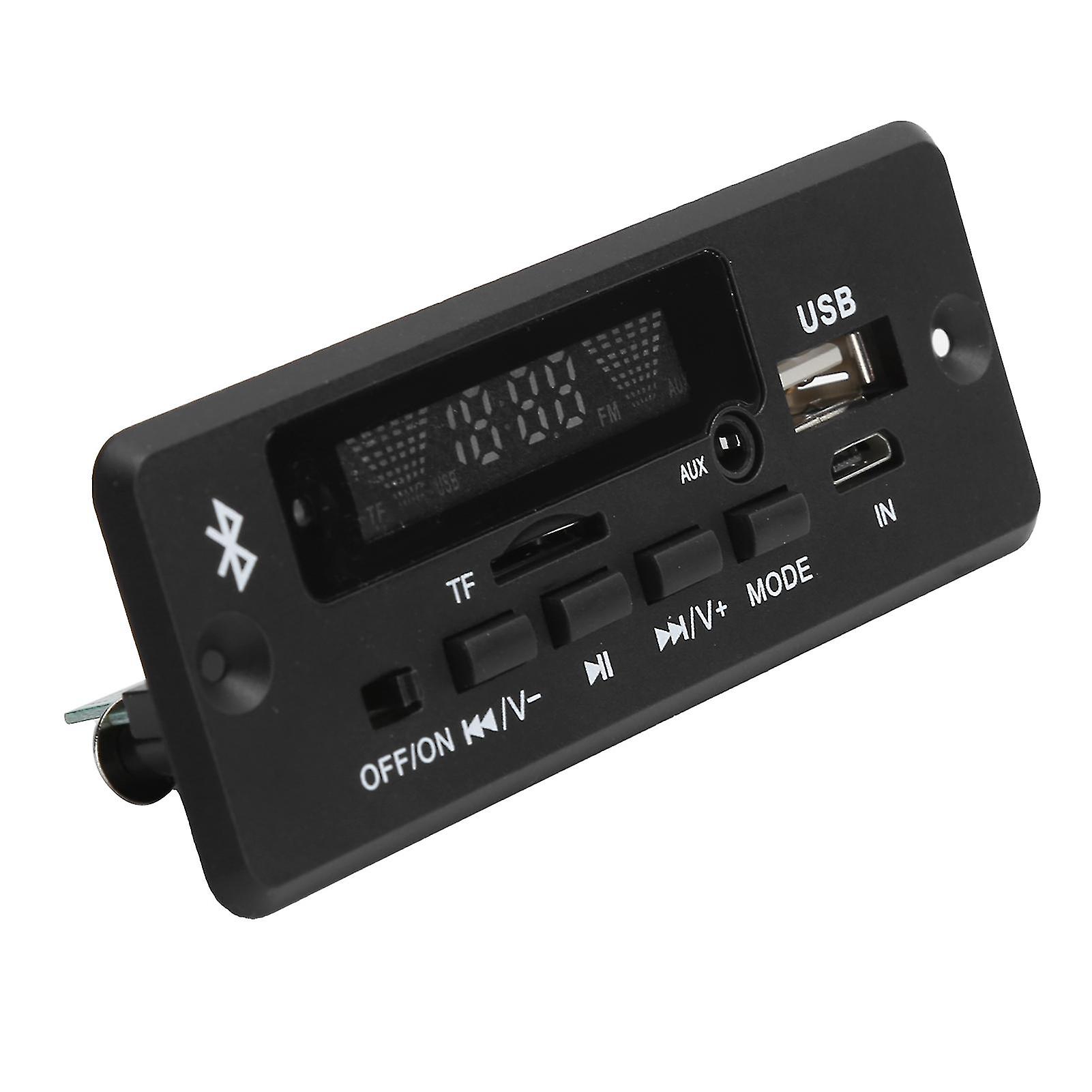 02CABT Decoding Board Universal WAV Decoding Module MP3 Decoder Board with Bluetooth CallBlack