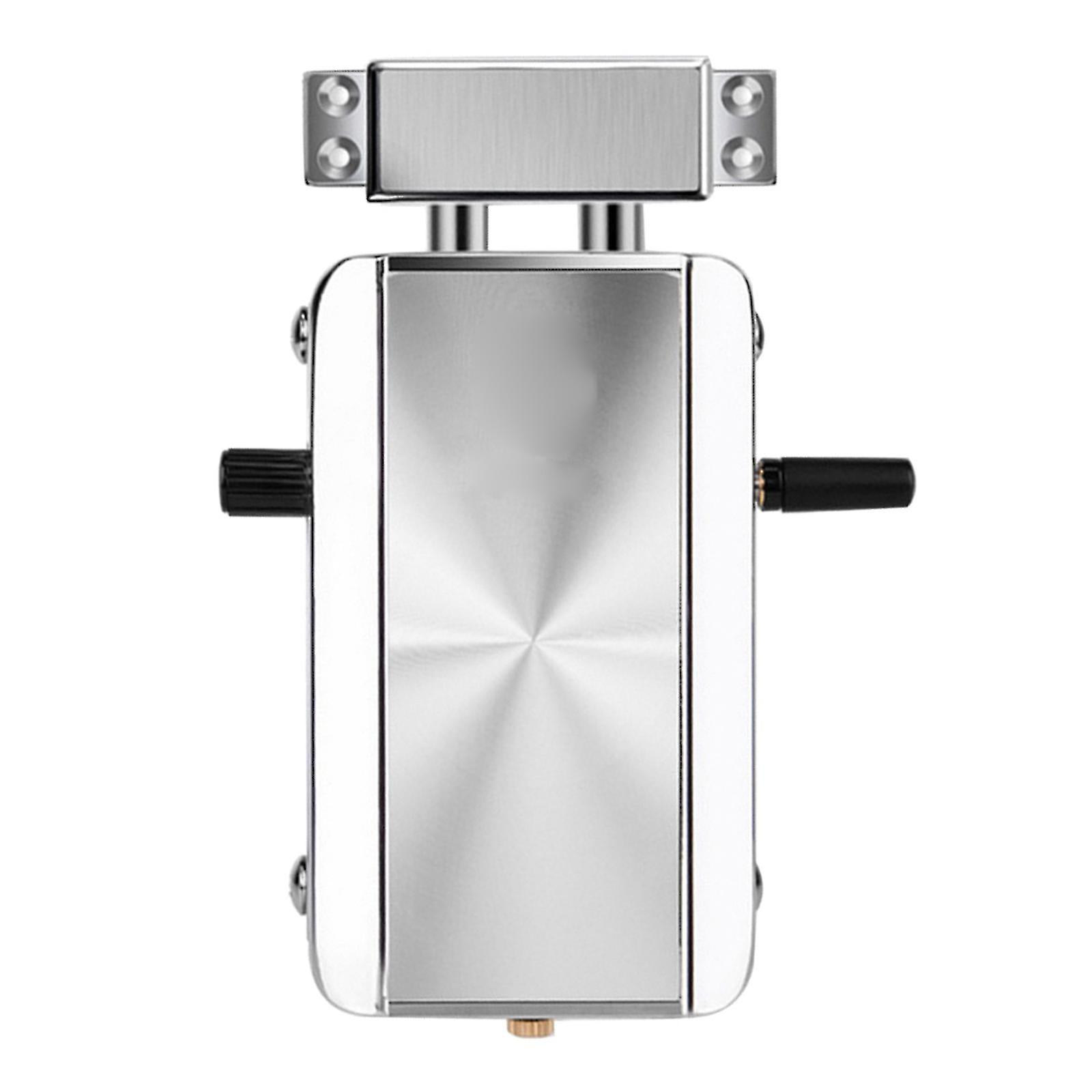 Silver With 4 Remote Control Home Door Lock Kit Remote Control Keyless Entry Electronic Lock Smart Wireless Anti-theft Deadbolt Access Control System