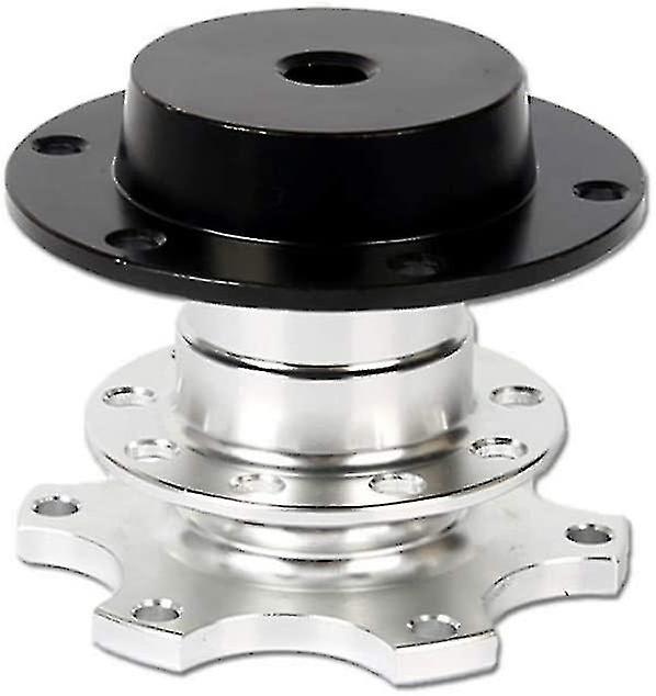 Universal Steering Wheel Snap Off Quick Release Hub Adapter Boss Kit With 6-hole Steering Wheel