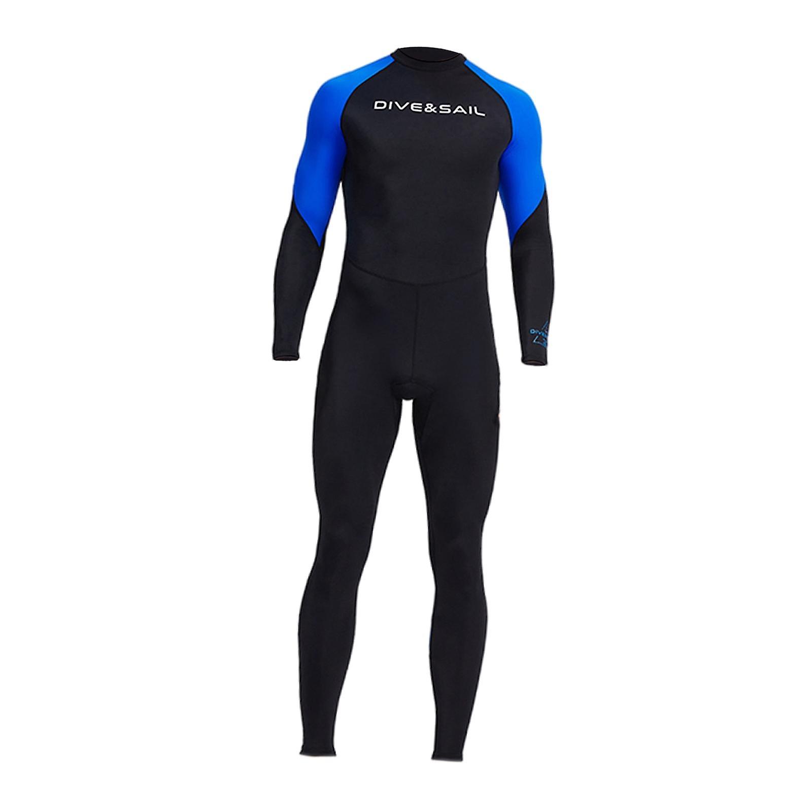 Erkekler Su Sporları için Dalış Wetsuit Geri Fermuarlı Tam Vücut Sıcak Islak Takım Sörf