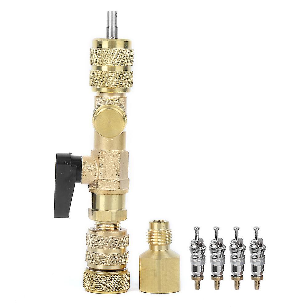 4 Pcs Valve Core Set with Valve Core Remover Installer Replacement Tool Accessories