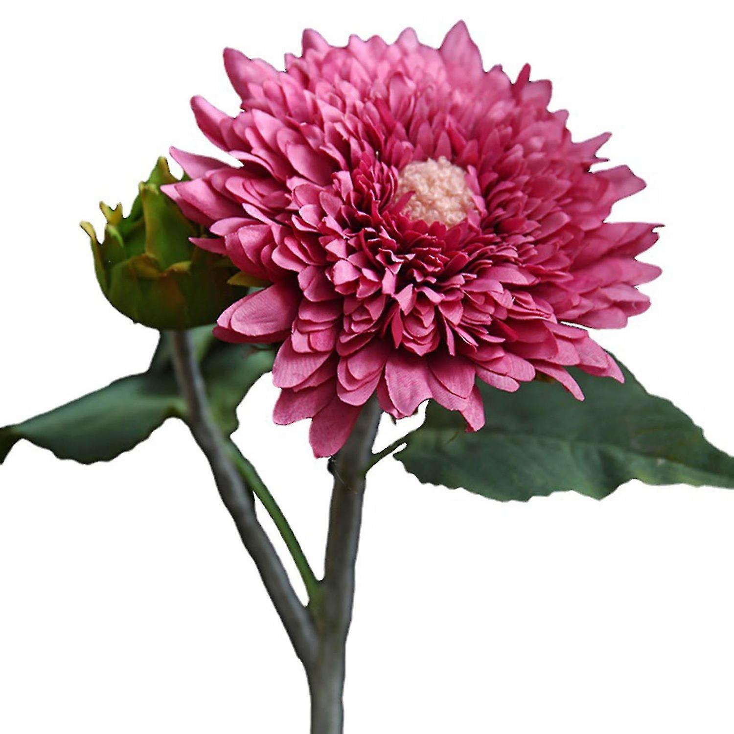 Artificial Sunflower Simulation Flower 2 Heads With Leaves And Stems