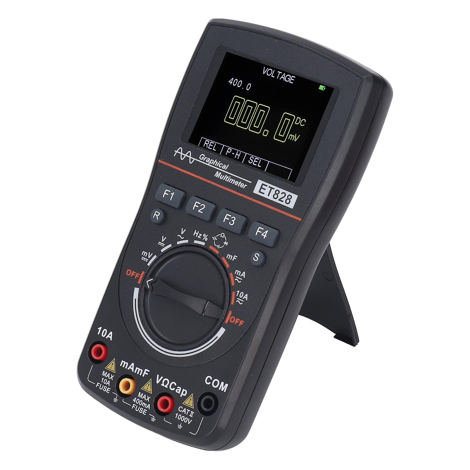 2 in 1 Oscilloscope Multimeter 1MHz 2.5Msps Sampling DC AC Current Voltage Diode Test Multimeter 