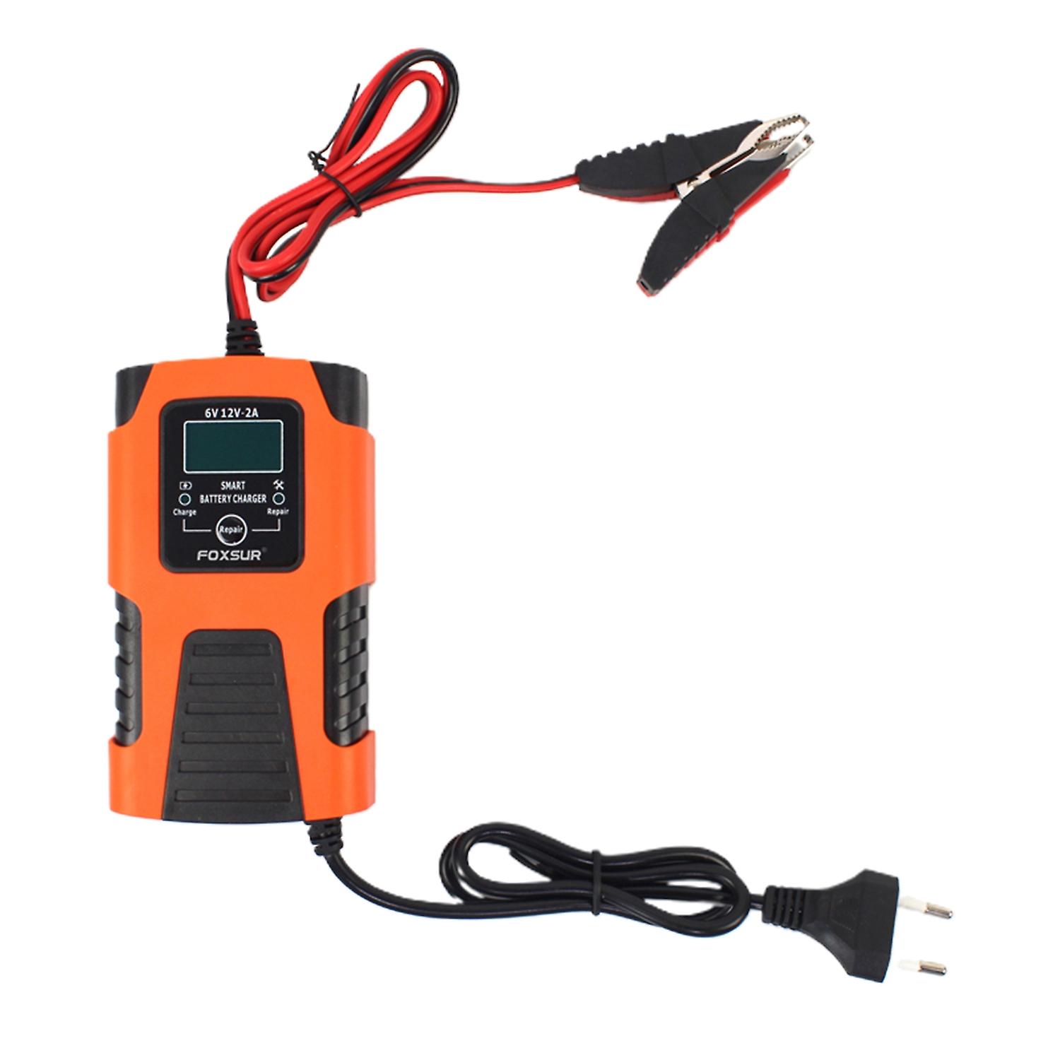 6V12V 2A Portable Intelligent Car Battery Charger Multi-purpose Flame Retardant Stable Performance