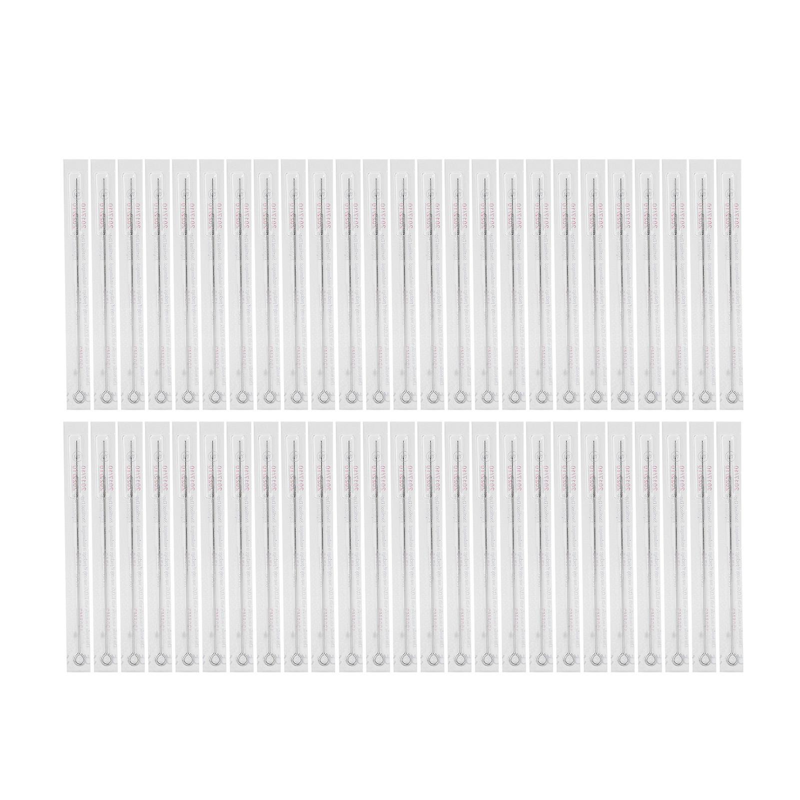 Lot de 50 aiguilles de tatouage jetables en acier inoxydable M2 pour machine à tatouer 11M2