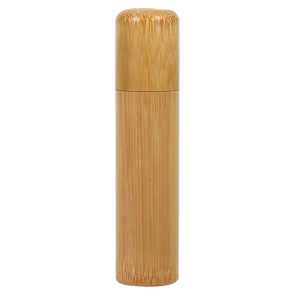 1 pot à thé rond en bambou naturel fait main (2,5 x 12 cm)