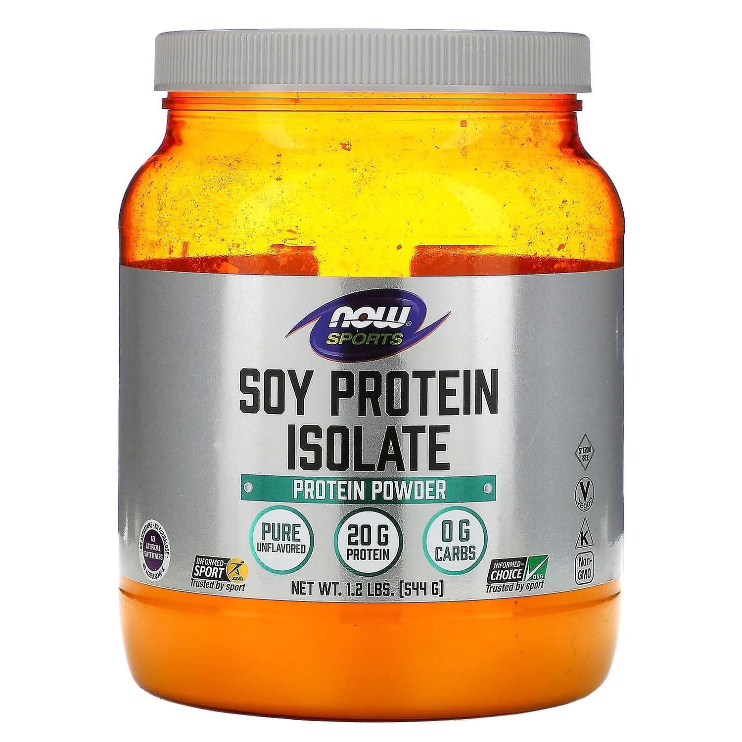 NOW Foods, , Soy Protein Isolate, Unflavored, 1.2 lbs (544 g)