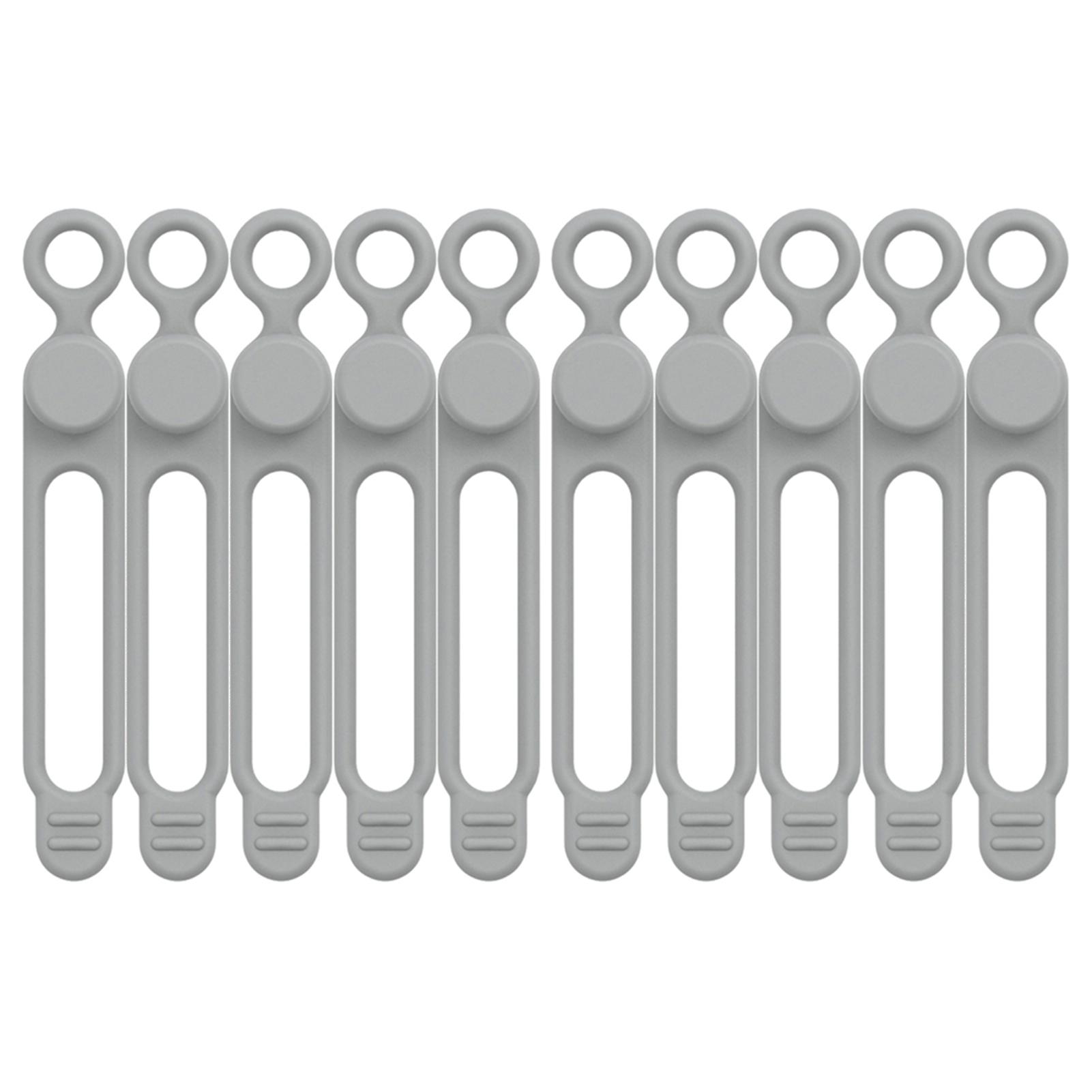 Silicone Cable Ties Colorful Reusable Strap-Organizer Multifunctional Cable Management for USB Cable