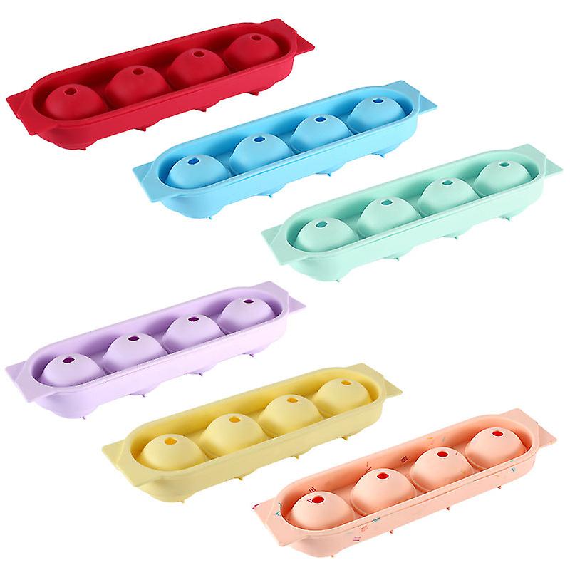 Ice Cube Trays Moids Frozen Storage Containers For Chocolate Cold Drinks Four-ball Silicone