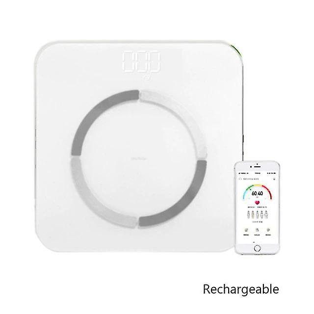 Body weight scales usb charging weight scale smart white