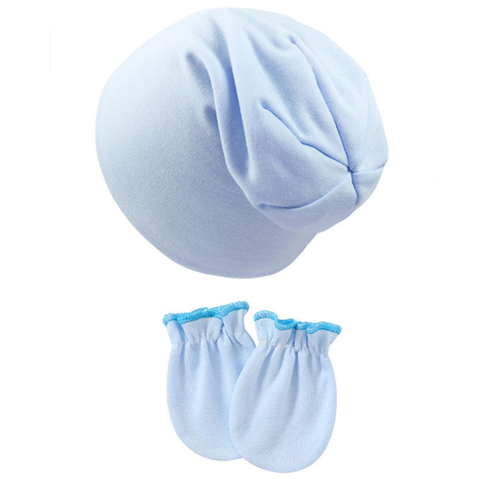 Καπέλα beanie μωρών βρεφών και γάντια απλό χρώμα μαύρο πορφυρό κίτρινο λευκό κόκκινο για το δώρο νέων γονέων