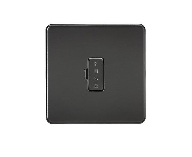 Knightsbridge Screwless 13A Fused Spur Unit - Matt Black - SF6000MBB