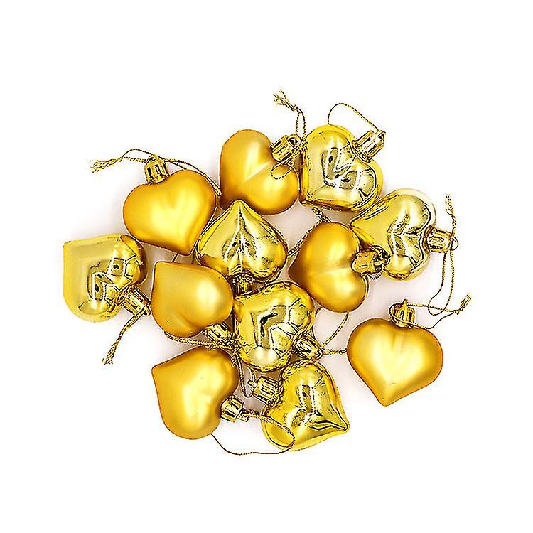 Valentine's Day Party Decorations Heart Balloons (Gold) 24 Pieces