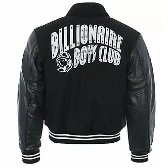 Billionaire Boys Club Varsity Jacket Pure Leather Sleeves &...