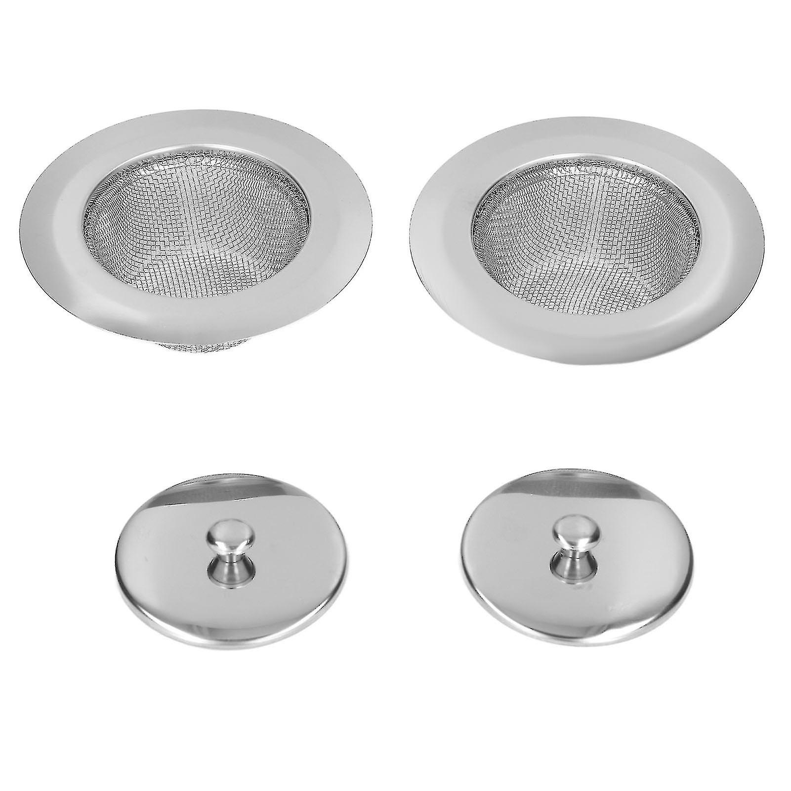 2pcs  Rust Proof Sink Stopper Filter with Lids for Kitchen Sink Drain