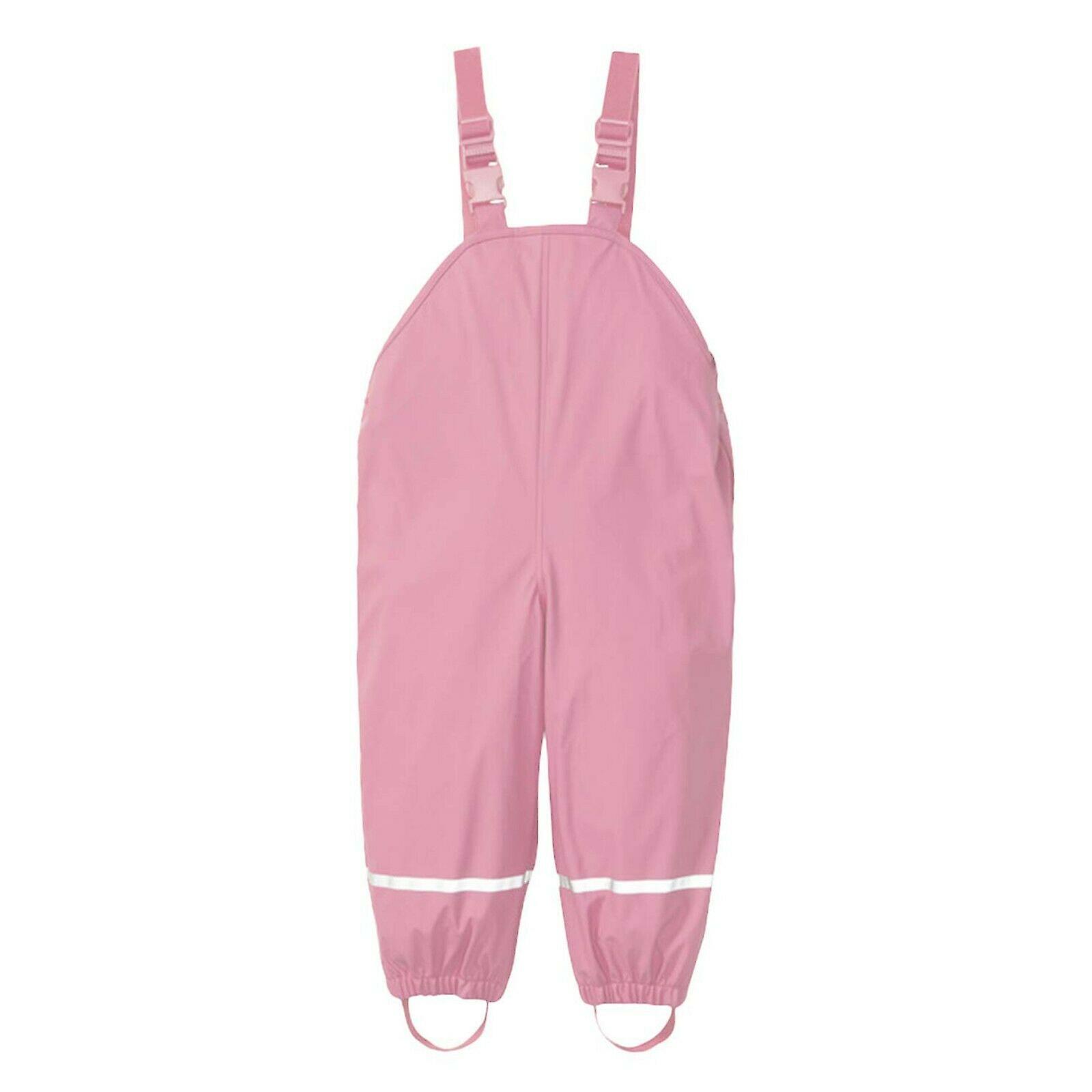 Kids Rain Dungarees Windproof Waterproof Mud Jumpsuit Clothes