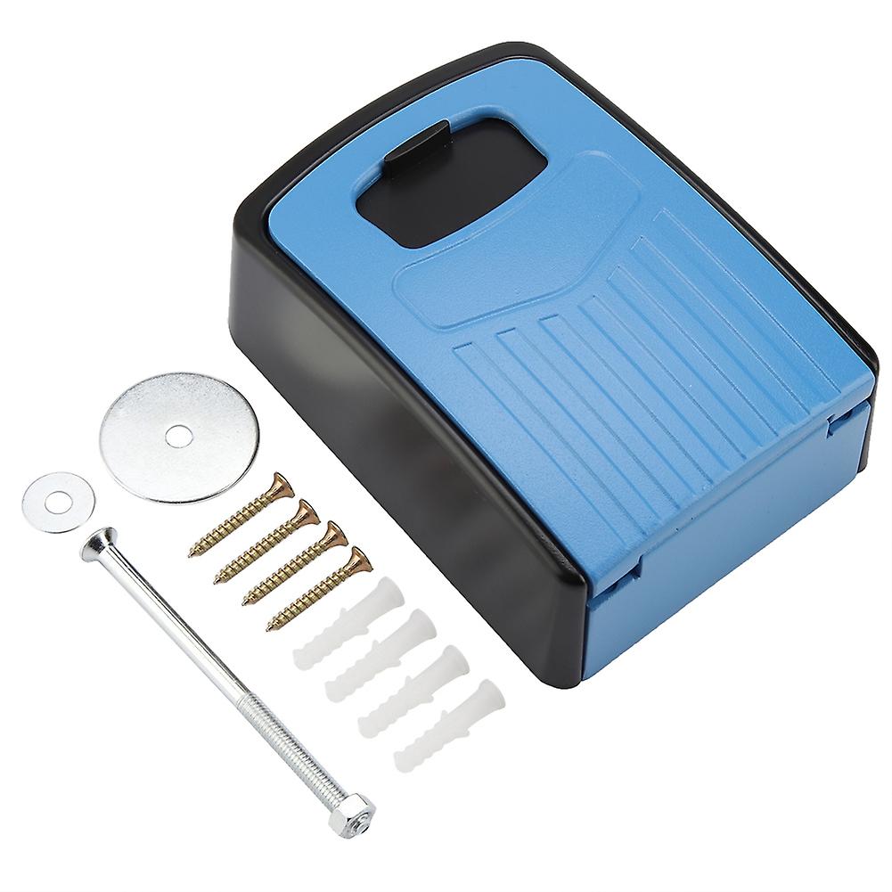Solidx Security Key Box Wall Mounted Room Cards Keys Storage Holder Combination Lock Blue