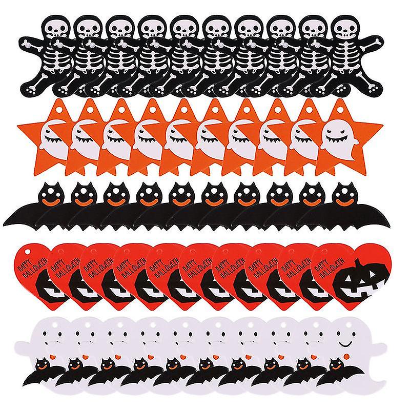 50pcs Halloween Tags For Halloween Decorations