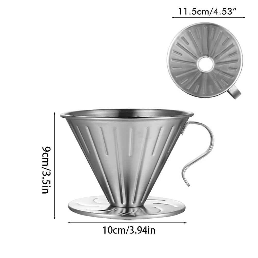 Stainless Steel Coffee Filter Reusable Coffee Dripper Coffee Filter Holder