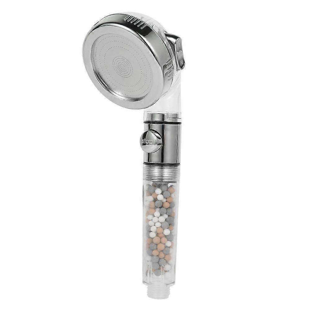 Filtering Handheld Shower Head with Water Stop Function, Water Saving Anti Limestone Shower Head, Filtering Handheld Shower with Replaceable Filter St