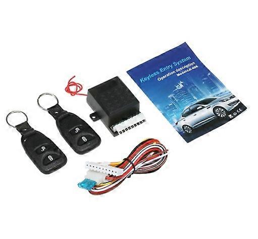 12V Universal Car Key Systems Key blade  Auto Remote Central Kit Door Lock Locking Vehicle less Entry System with 2 Remote Control  Central Lock