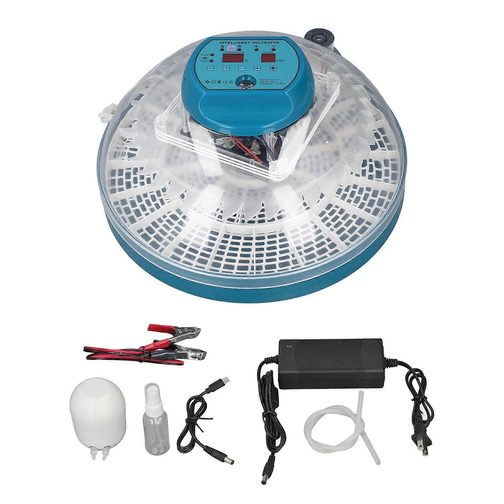 30 Egg Incubator Constant Temperature Control Automatic Egg Turner Poultry Incubator for Hatching Chicken Quail Duck Eggs US Plug 100240V Single Power