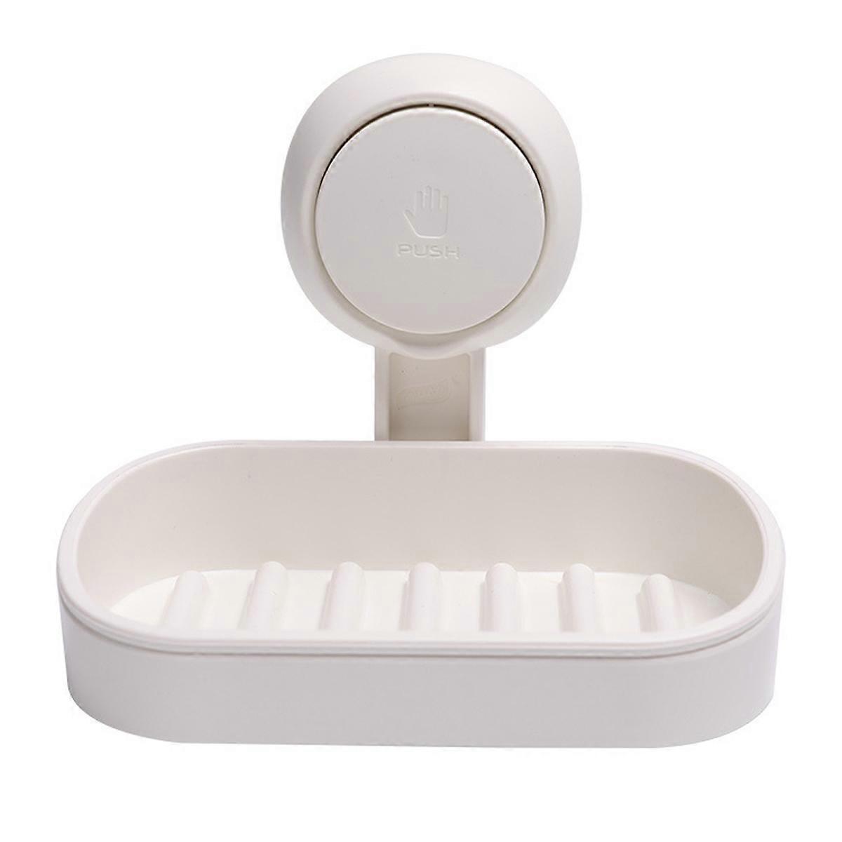Taili soap tray with suction cup, no drilling required, removable load capacity of 5 KG, reusable, waterproof and oil-resistant, can be used for mirro