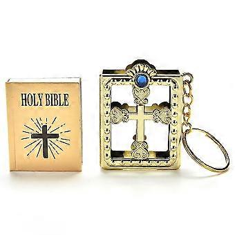 NOUVEAU MINI PORTE-CLÉS Sainte Bible Religieux Chrétien Jésus Croix