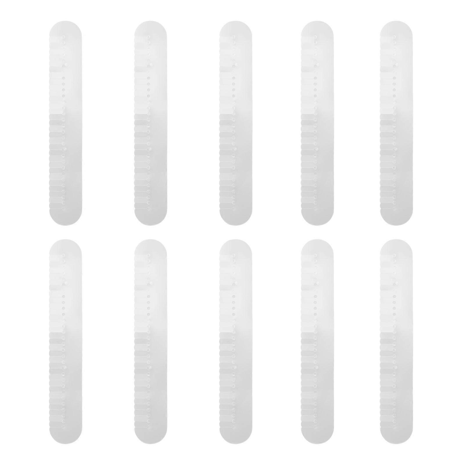 10pcs Heat Shield Guard Long Strip Multiple Hole Spacer Shield Heat Insulation Tool For Hair Extension Bonding