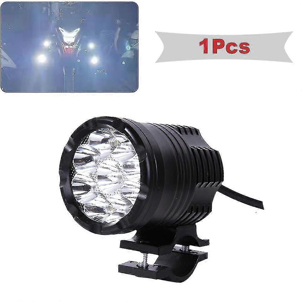 9 Chips Additional Led Headlights For Motorcycle High/low/strobe Range Lights Moto Fog Auxiliary Motocross Spotlight